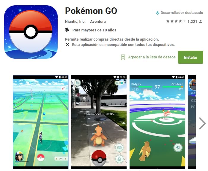 tono Percibir Parecer Descarga Pokémon GO para Smartphones GRATIS